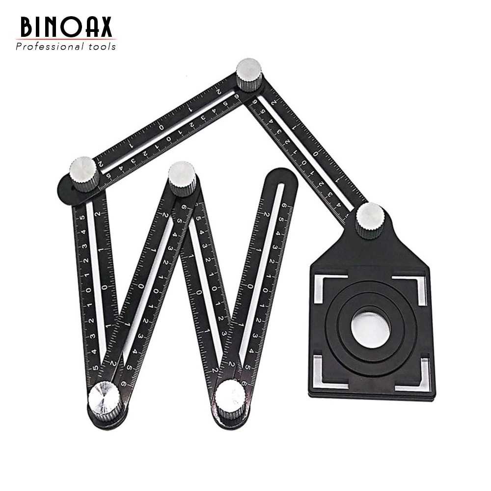 

BINOAX Alat Bantu Penanda Six Sided Ruler With Hole Locator - A50