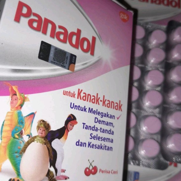Panadol Anak Import - Panadol Kids Chewable Malaysia Per Strip 12s