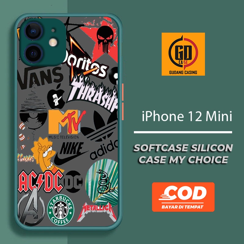 Case IPHONE 12 MINI Case Hp IPHONE 12 MINI Case Mychoice Gudang Casing [BRANDID] Casing Hp Aesthetic