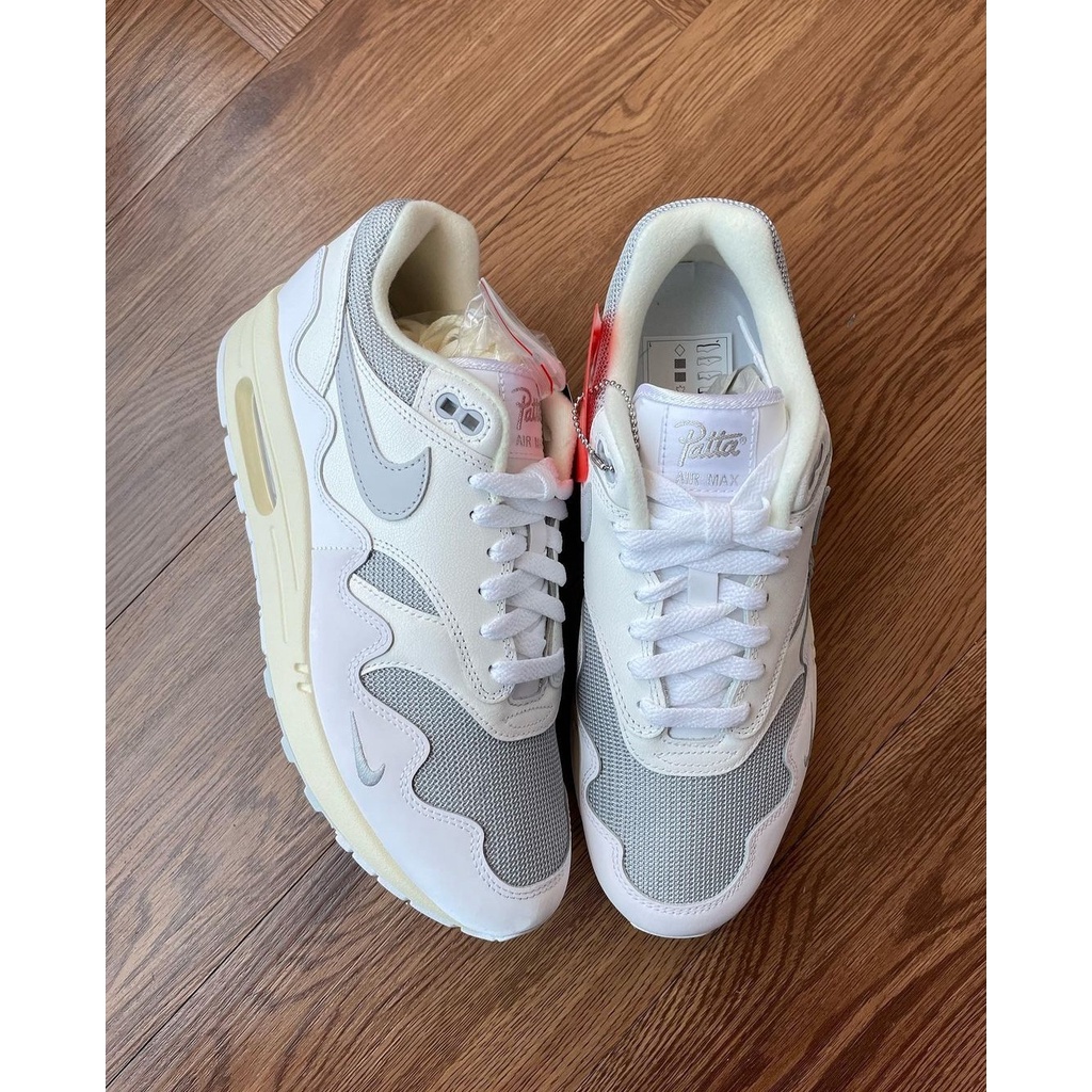 Nike Air Max 1 Patta White Silver