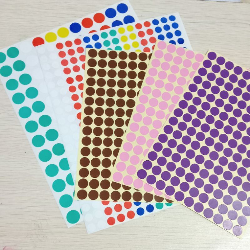 Jual Reward Sticker Dot Color Label Stiker Lingkaran Bulat Warna Mainan ...