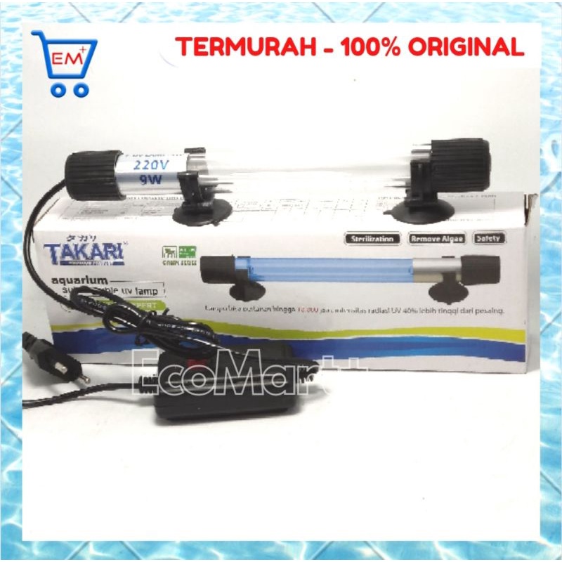 Lampu UV 9w Takari untuk Aquarium Aquascape