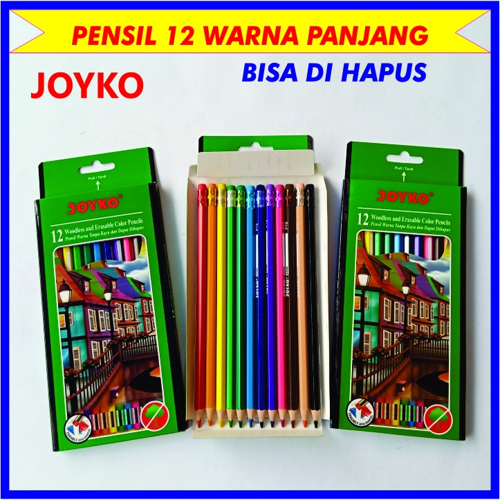 

PENSIL WARNA PANJANG JOYKO - 109 12WARNA BISA DI HAPUS (APABILA SALAH MEWARNAI)