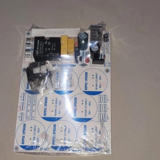 PCB PSU POWER AMPLIFIER PLUS SOFTSTART untuk 8 ELCO