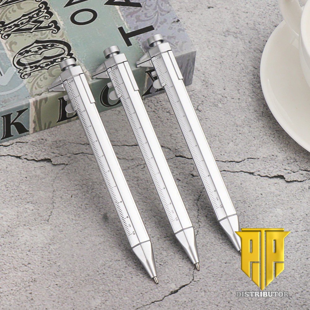 

Pena Pulpen with Caliber Measuring Tool Scale Ruler