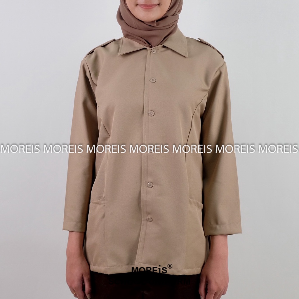 Seragam Pramuka Penggalang dan Pembina Perempuan Bahan Rapilo/Gabardine