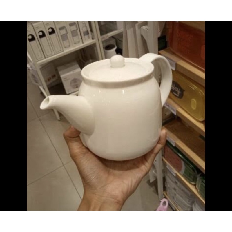 Jual Miniso Promo Diskon Teko Keramik Teapot Putih Keramik Shopee Indonesia 8532