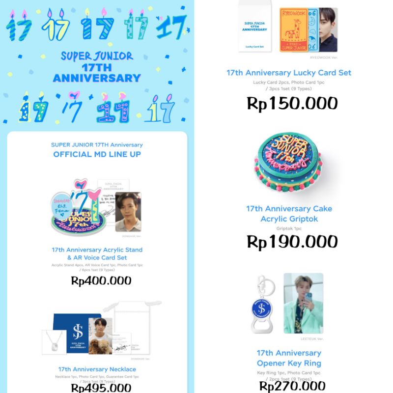 Super Junior 17Th Debut Anniversary MD