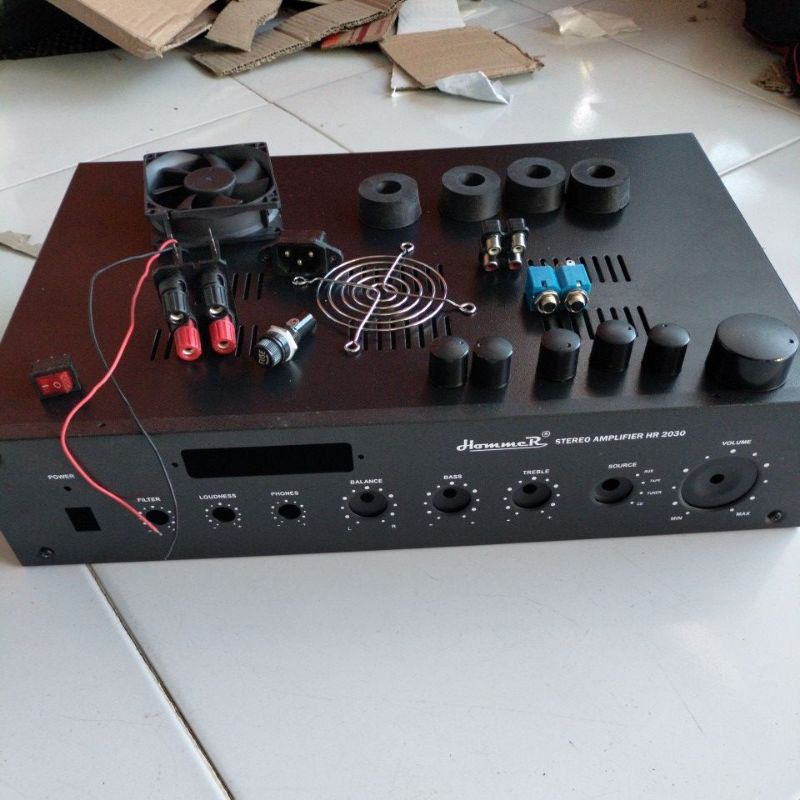 bok power ampli HR 2030+lb usb dan perlengkapan