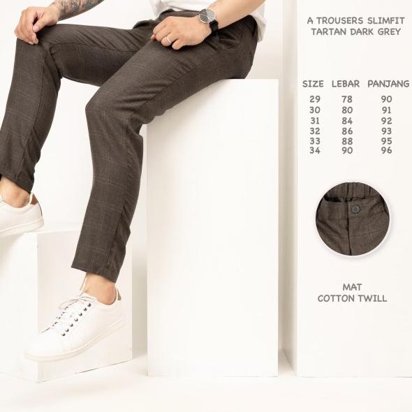 Celana Panjang Pria / Celana Kotak Kotak