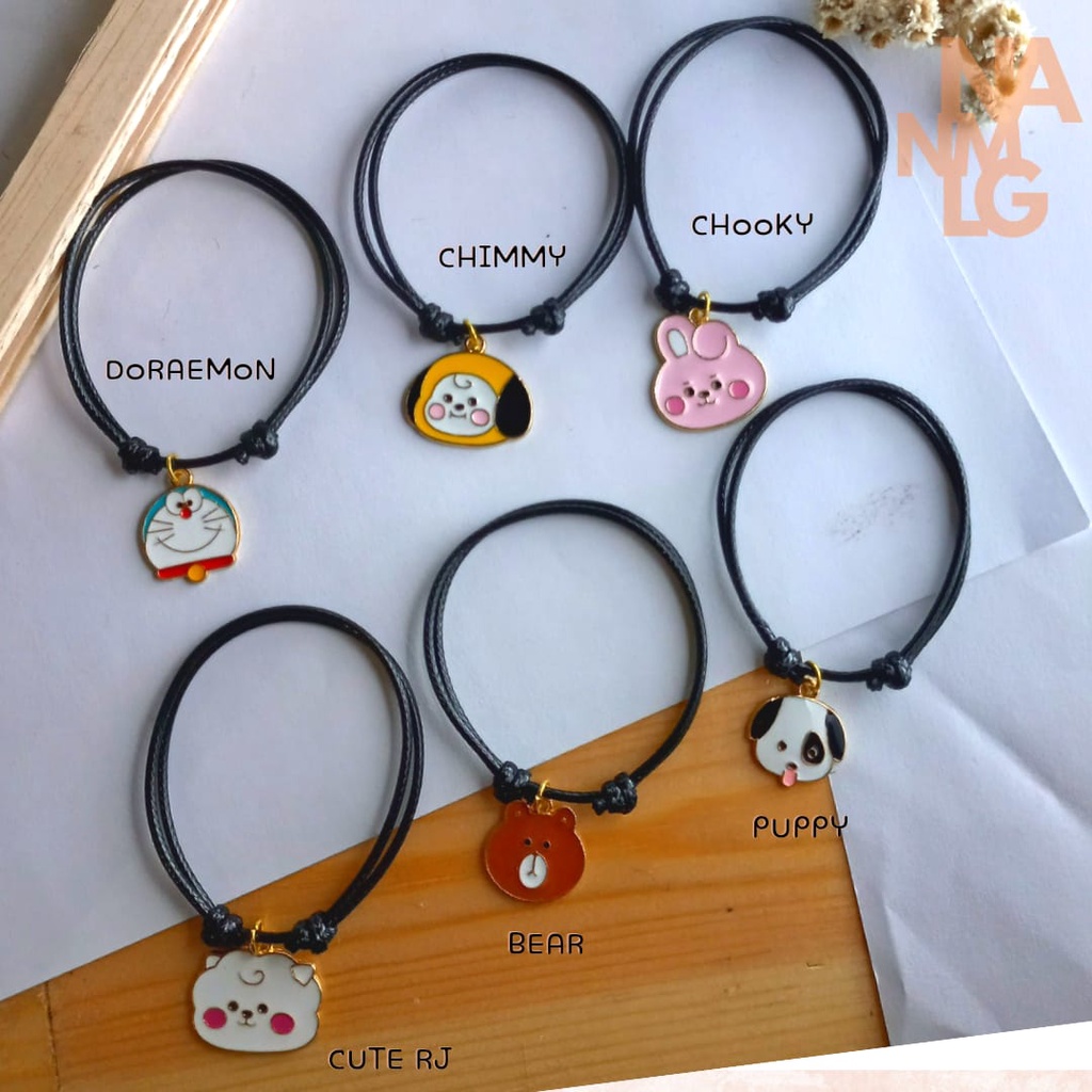 Gelang Chooky himmy RJ Bear Puppy Doraemon