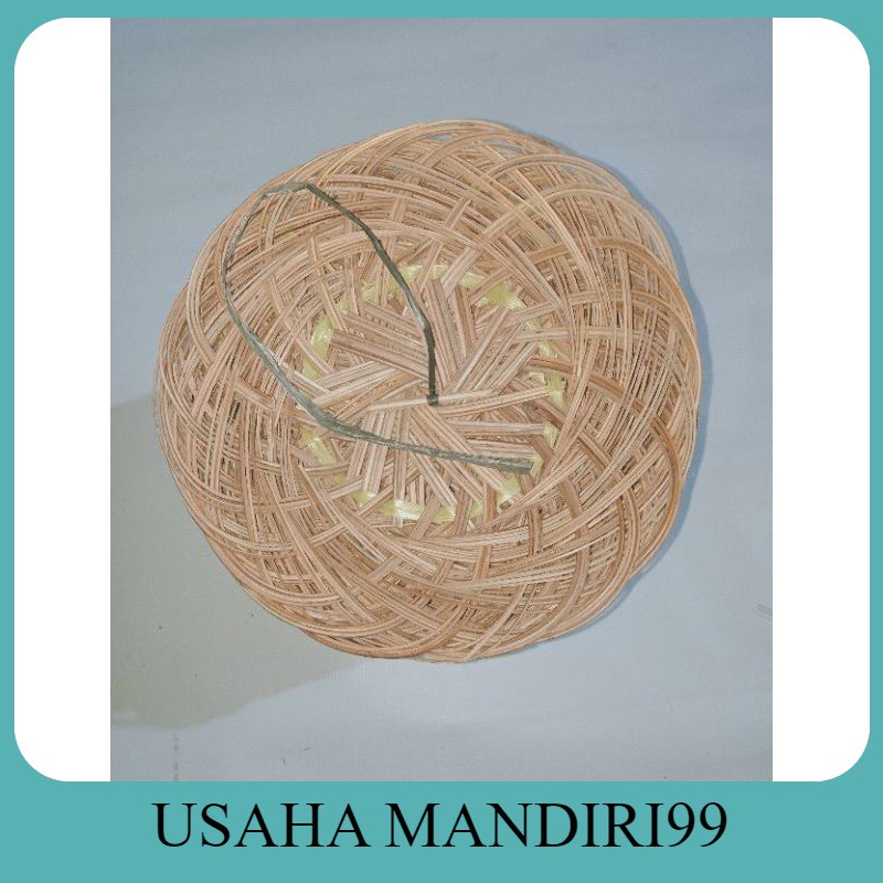 Piring Hoe atau piring anyaman lidi / Piring Lidi Anyaman Rotan Bambu Murah