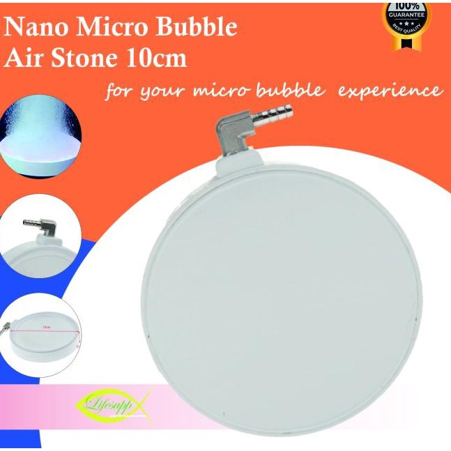 Nano Micro Air Stone Bubble Batu Airator Aerasi Bulat 10 cm