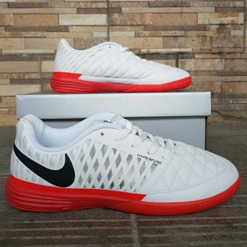 SEPATU FUTSAL LUNAR GATO2 WHITE RED IC-SEPATU FUTSAL-FUTS