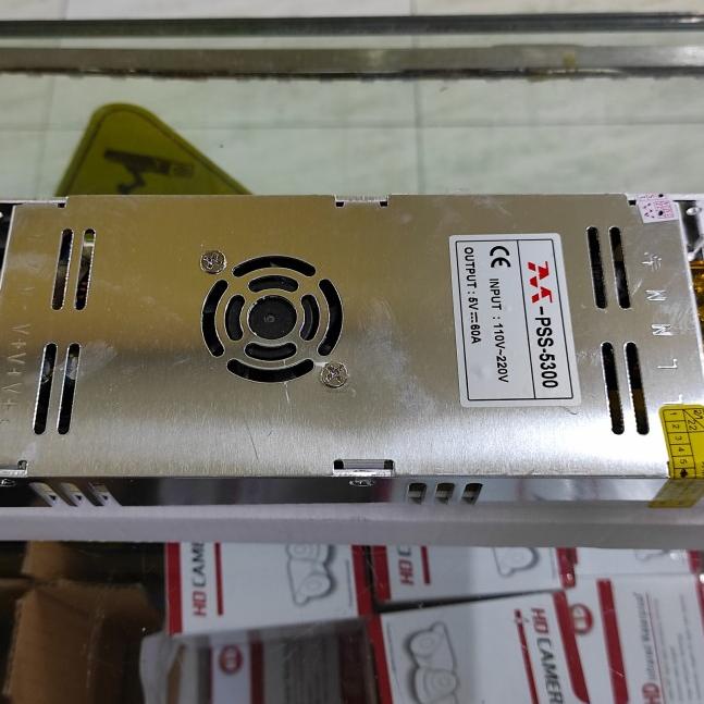 Power Supply 5V 60A Slim Power Supply Running text