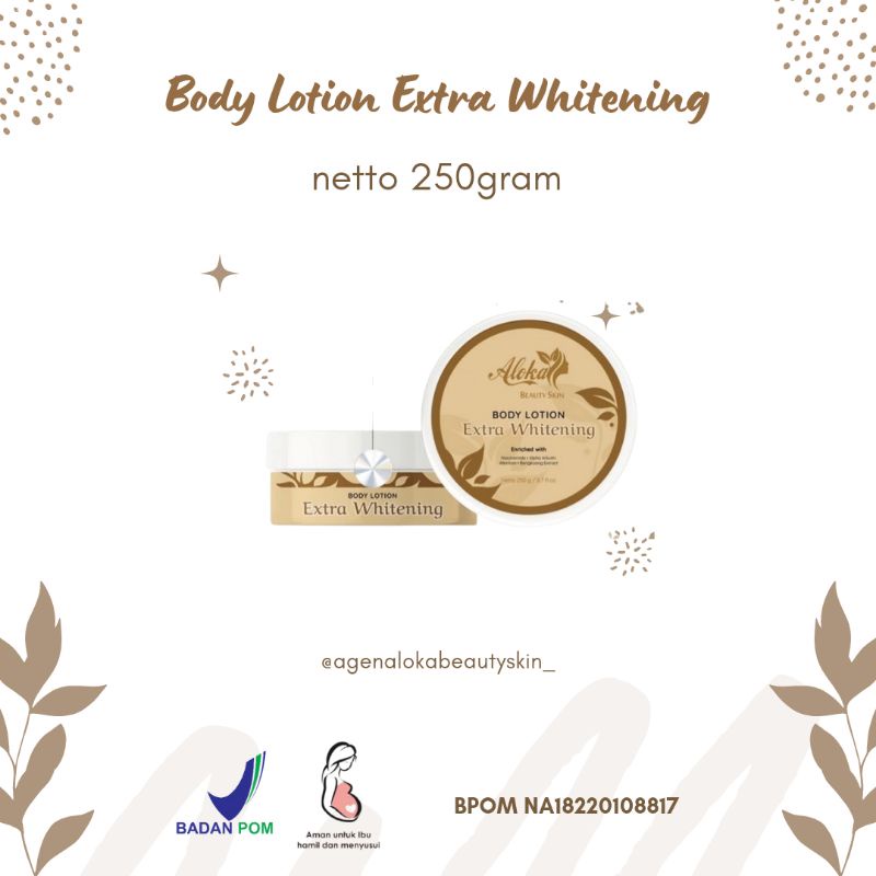 BODY LOTION EXTRA WHITENING JUMBO 250gram