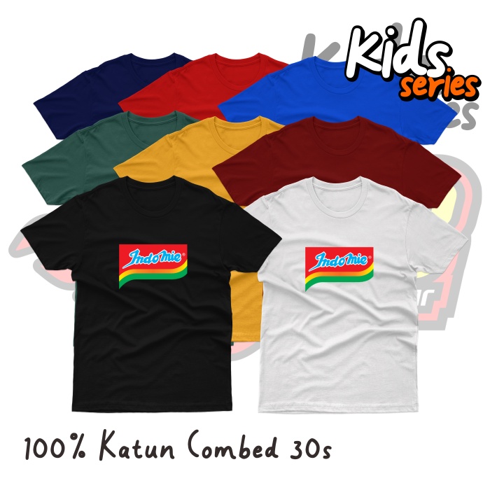 Baju Kaos Anak Katun Combed Indomie Distro