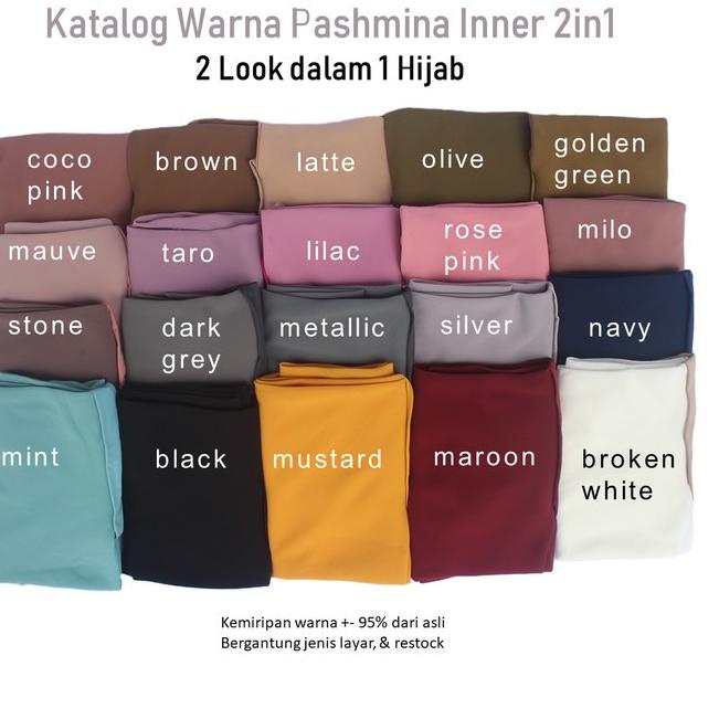 Pashmina Inner Ceruty Babydoll Import Premium Pasmina Instan 2in1 - mauve