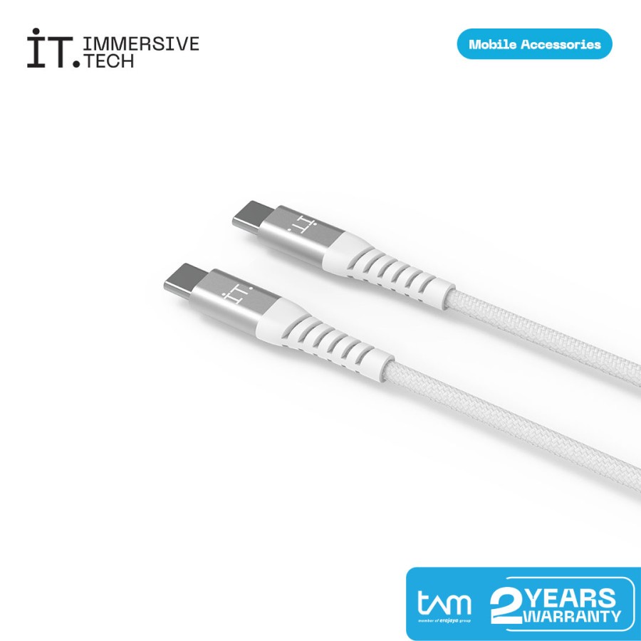 IT. PC-USB C to C Cable 1,2 m -White