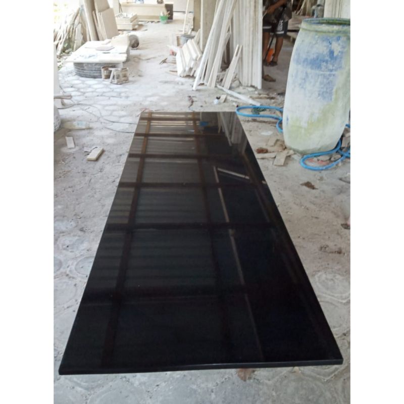 Top Table / Kitchen Set Granit Hitam Warna Super Kilap ( bs custom )