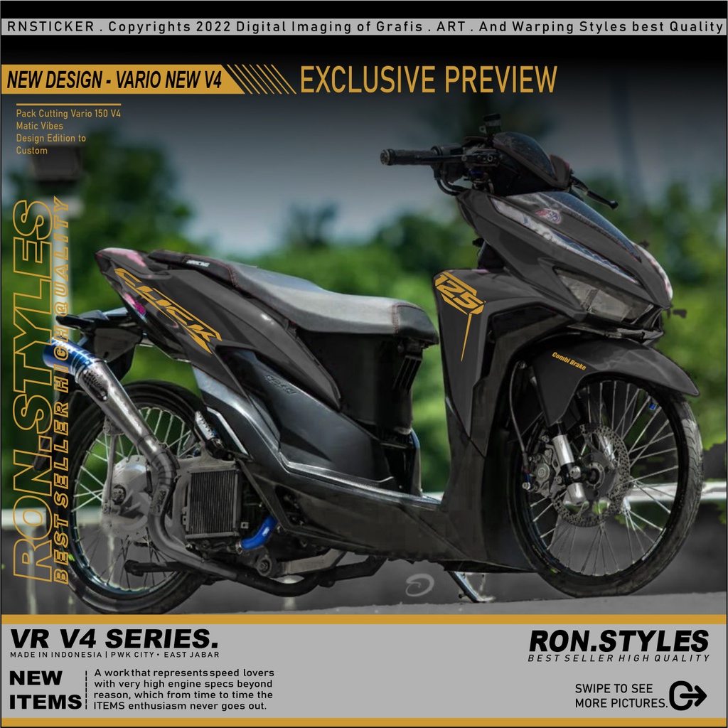 V4 CUTTING STRIPING VARIO NEW 2018-2021 CLICK MODE STIKER VARIO NEW CLICK SIMPEL STIKER VARIO 125 NEW STRIPING VARIO 125-150 NEW CUTTING STICKER VARIO 150 NEW STIKER BODY VARIO 2018 LIS BODY VARIO NEW CLICK