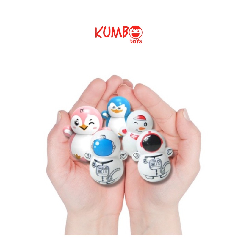 Mini Tumbler Goyang Karakter Boneka Stress Relief Toy Kartun Lucu Mainan Anak