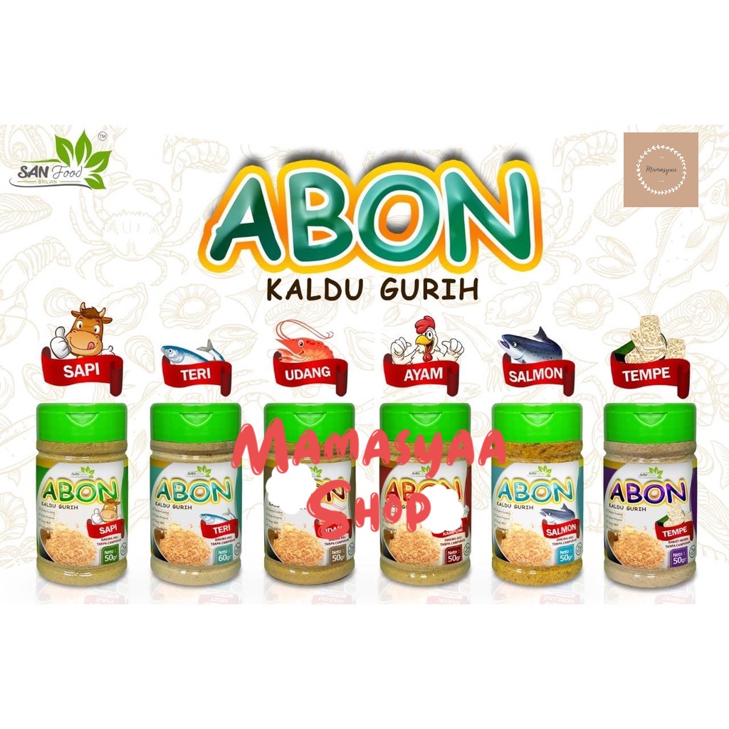 

Abon Kaldu Gurih (Tidak Manis) Sanfood / Abon MPASI Bayi Anak Non MSG