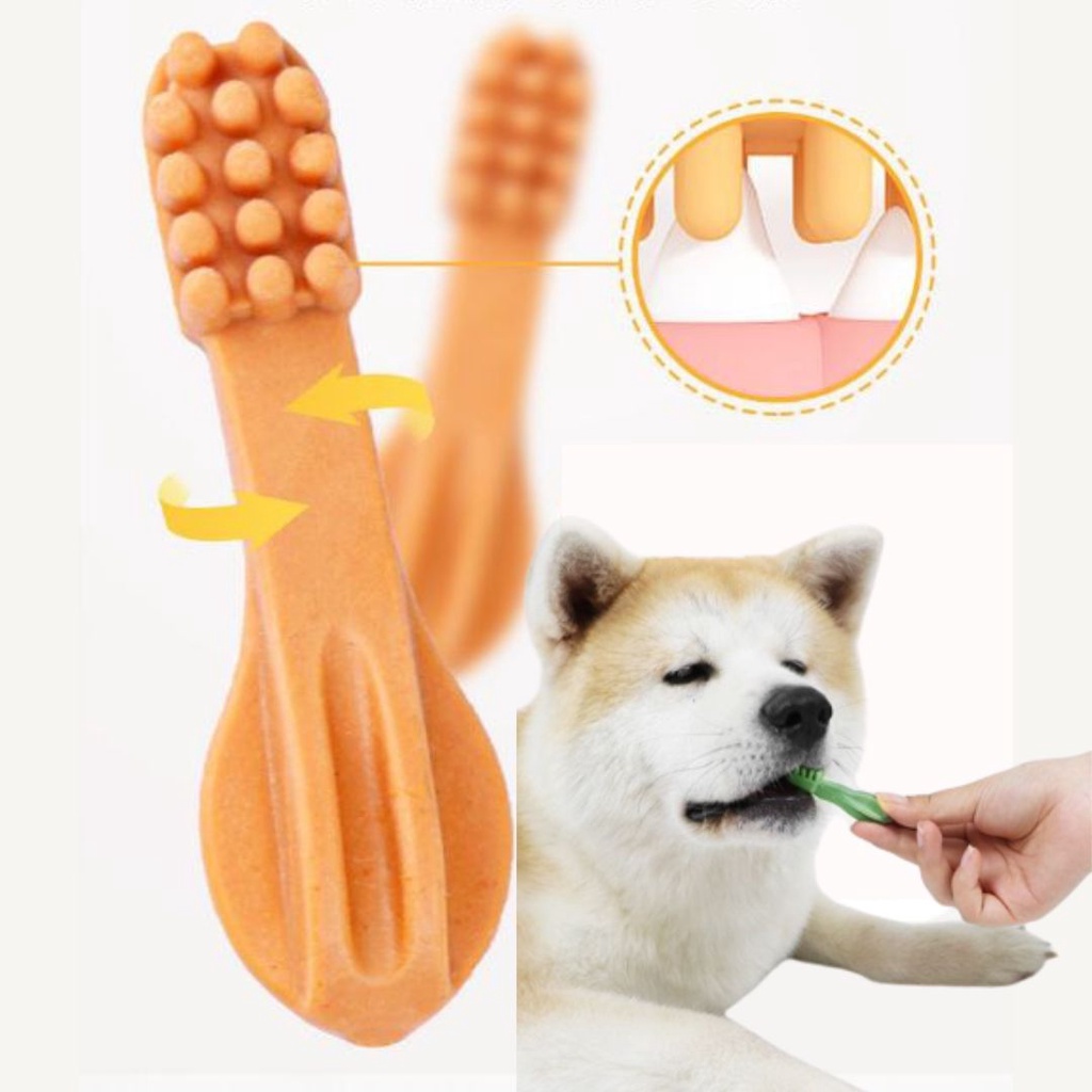 Whimzees Toothbrush Dog Chew Toys Mainan Gigitan Anjing FEFARM