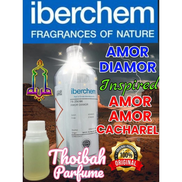 AMOR DIAMOR BY IBERCHEM BIBIT MURNI 100% REPACK 100 ML SEARAH DENGAN AMOR AMOR CACHAREL