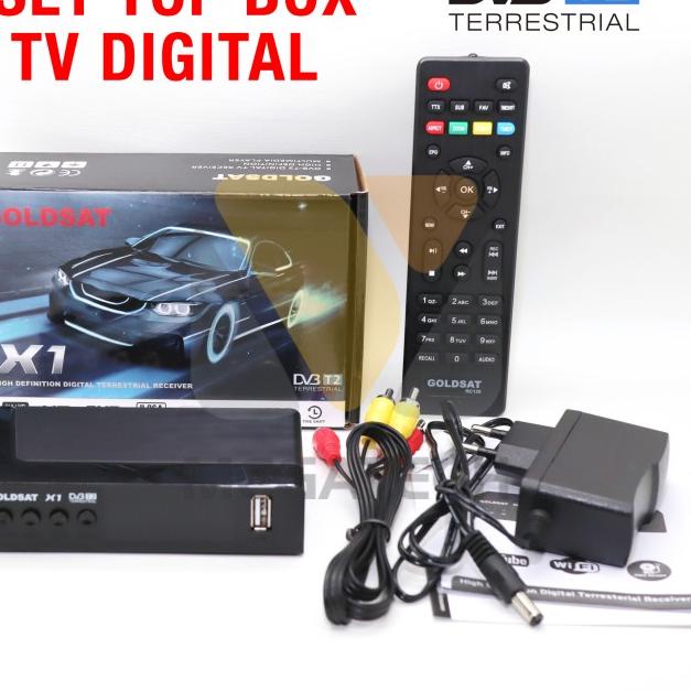 Set Top Box GOLDSAT X1 DVB T2 / Receiver TV Digital Terrestrial