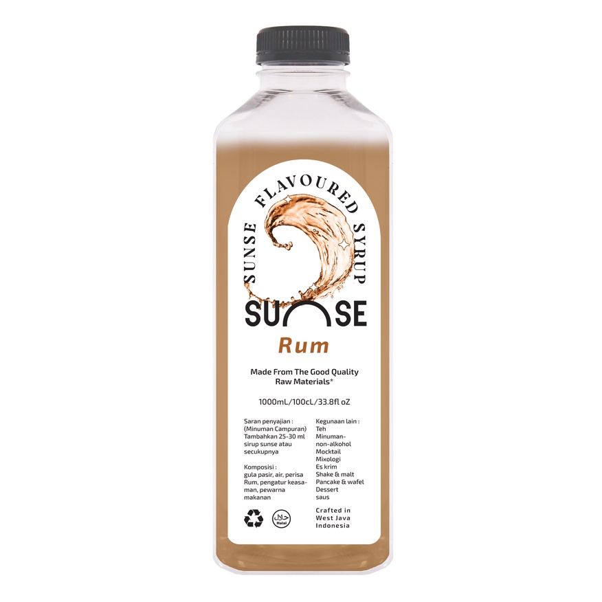 

Syrup Rum 1Liter Sunse