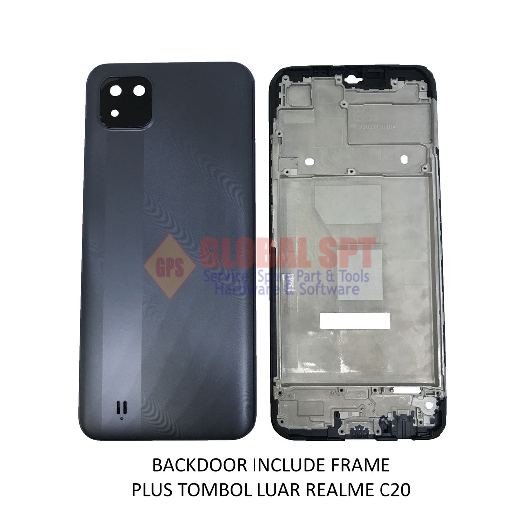 BACKDOOR REALME C20 INCLUDE FRAME / BACK COVER / TUTUP BELAKANG