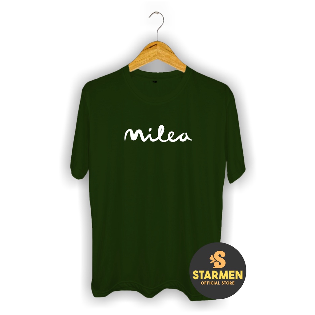 Kaos Distro Pria T-Shirt Motif Kata Kata MILEA