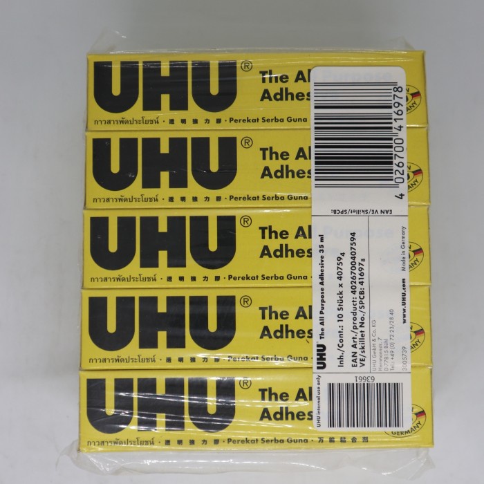 

Perekat Lem Uhu 35Ml Isi 10 Pcs