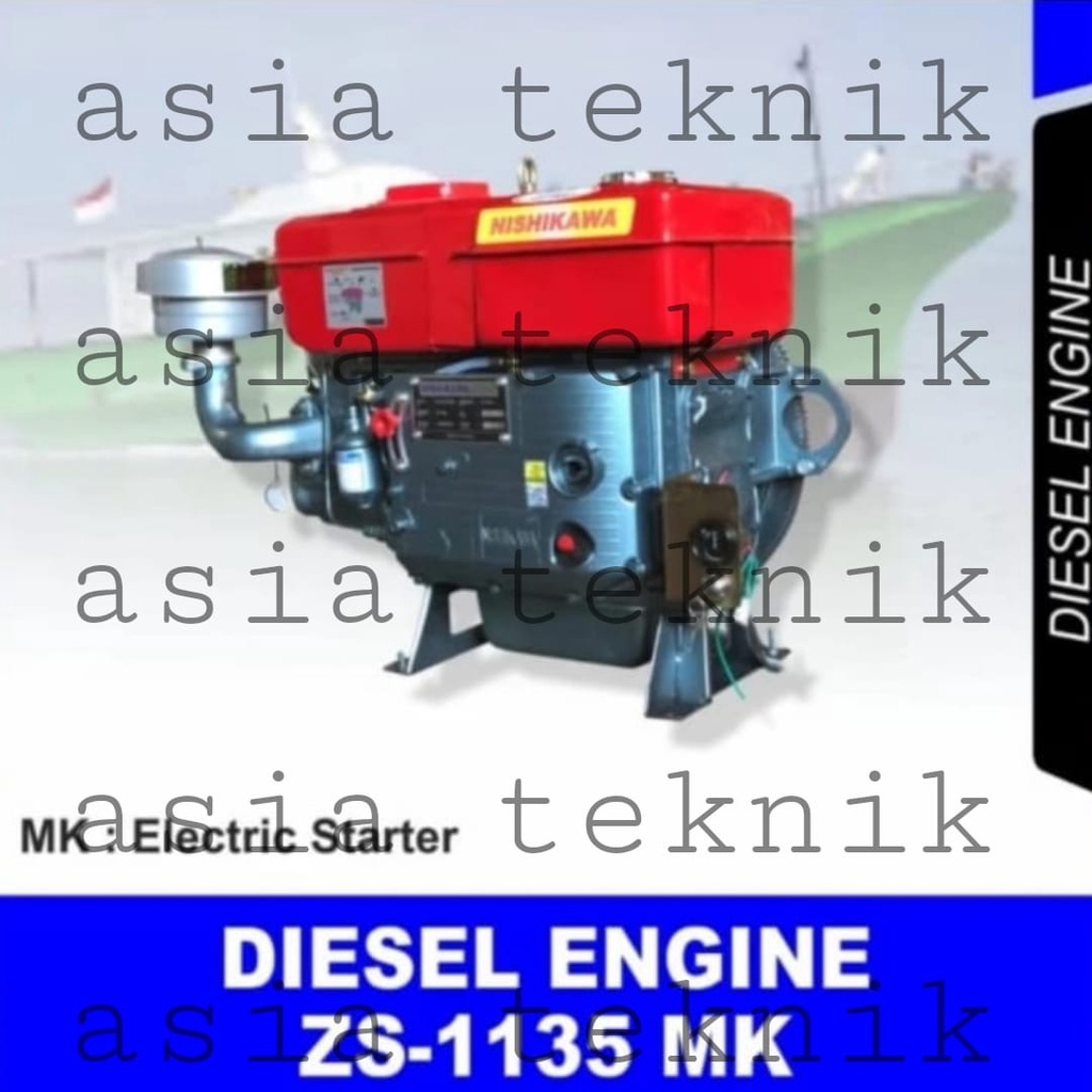 Mesin Penggerak Diesel 35 Hp Stater Nishikawa