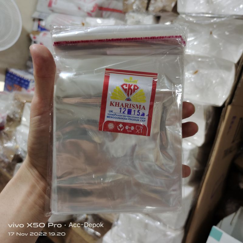 PLASTIK SEAL / OPP LEM 12X15 MEREK KHARISMA