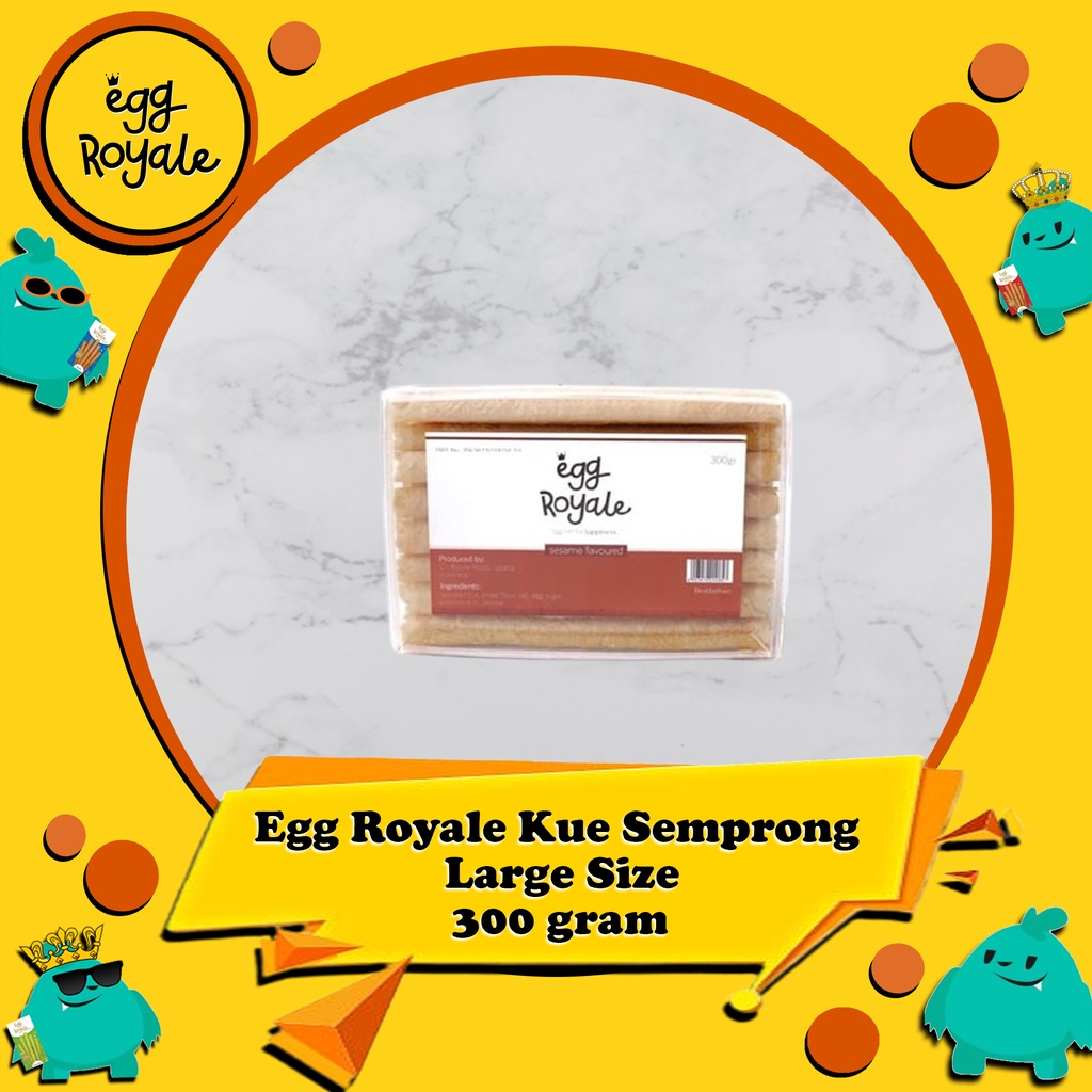 

Egg Royale 300 gram (Large Size) Semprong Eggroll Terbaik Terenak