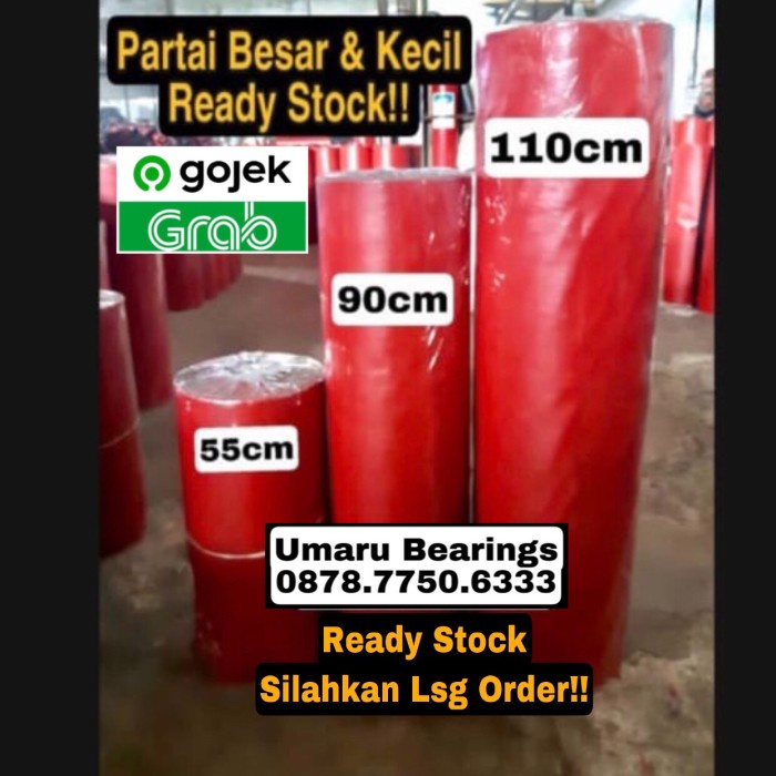 Lem Karpet Talang Air 90 Cm Merah-Hitam Meteran