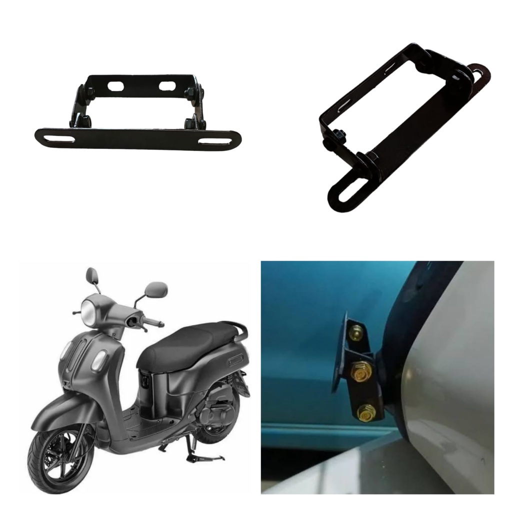 BREKET PLAT NOMOR 2IN1 YAMAHA FAZZIO BRACKET PLAT NOPOL FAZZIO