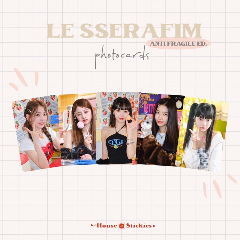 LE SSERAFIM Unofficial Photocard Anti Fragile Edition