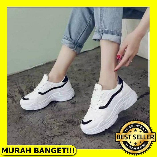 Foku Sepatu Sneakers Wanita Sepatu Slip On Wanita Kasual Sepatu Wanita Terbaru Abbushoes Ns 50 - New