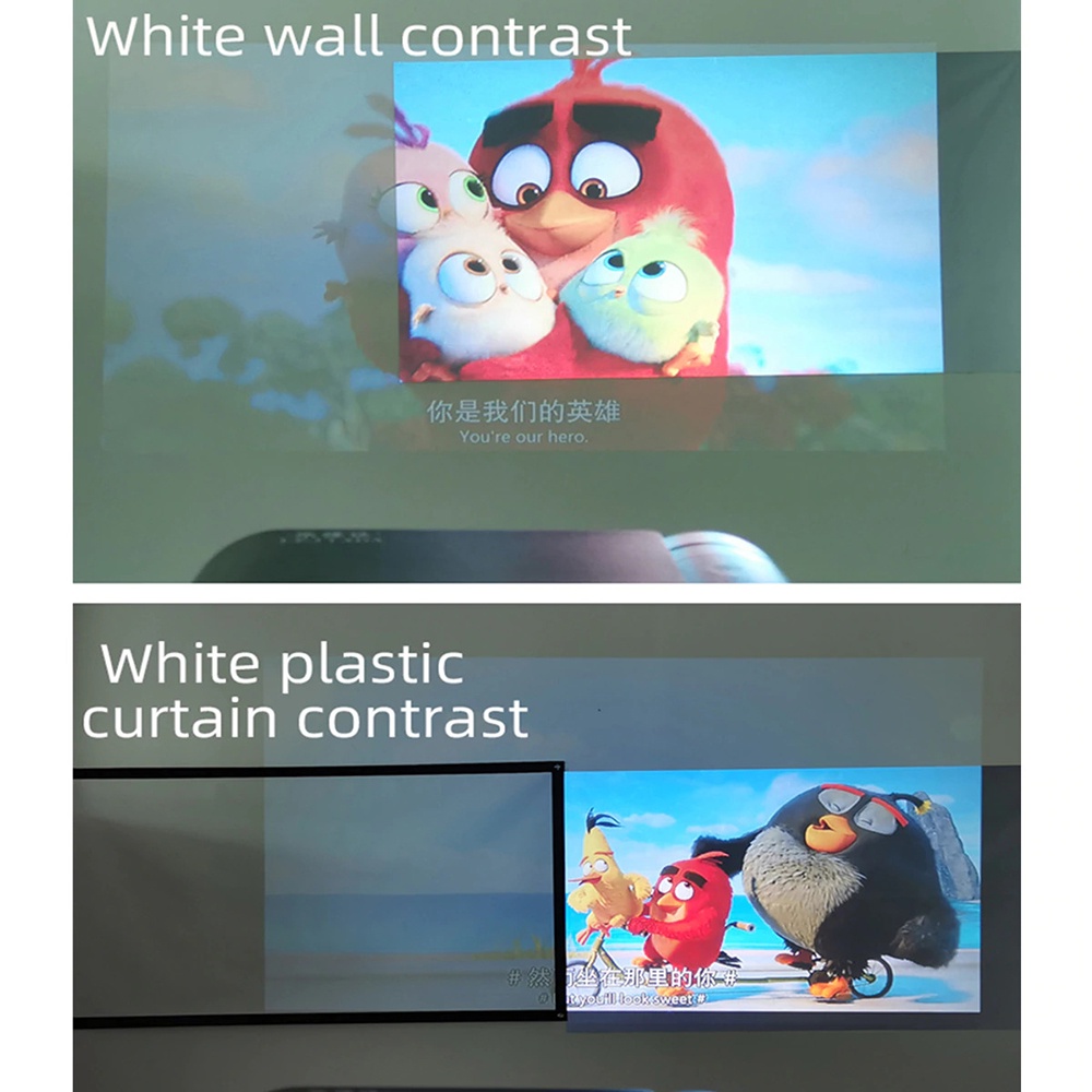 Layar Proyektor Portable 100 Inch / Screen Projector / Layar Proyektor Portable Murah - Silver