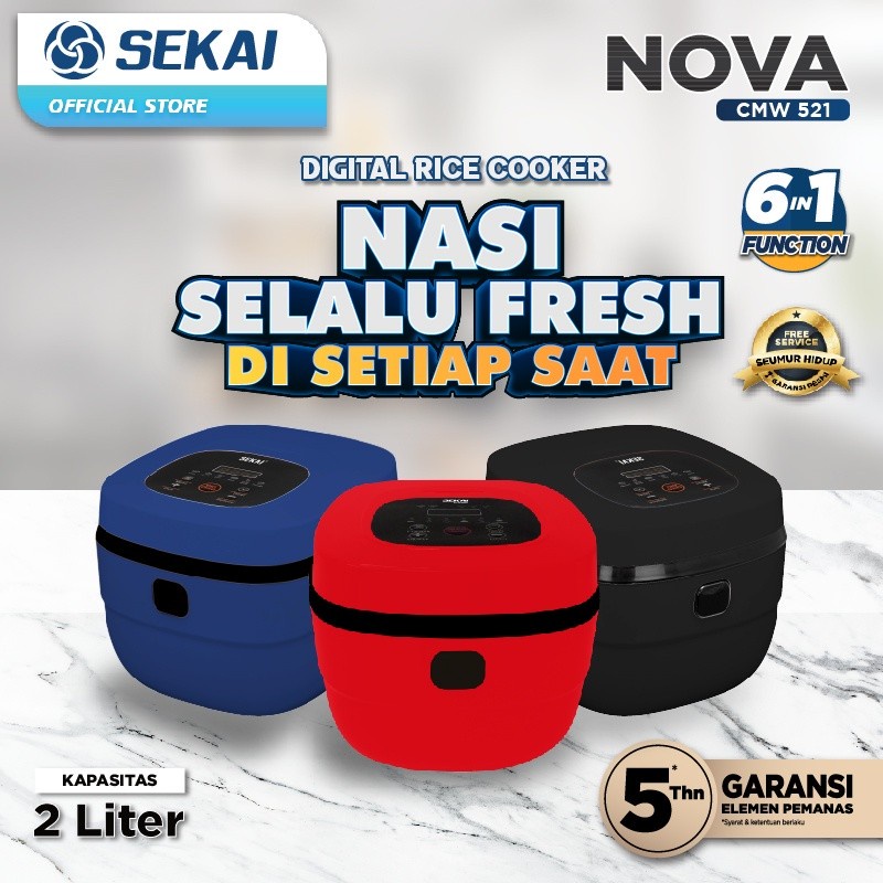 SEKAI DIGITAL RICE COOKER 2 L CMW-521