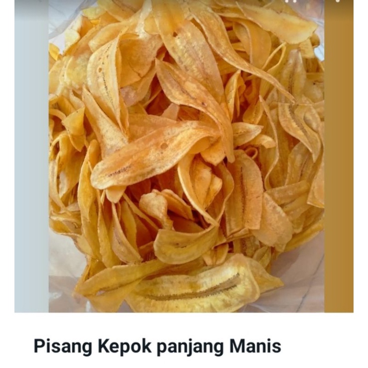 kripik pisang kepok panjang manis 250gr