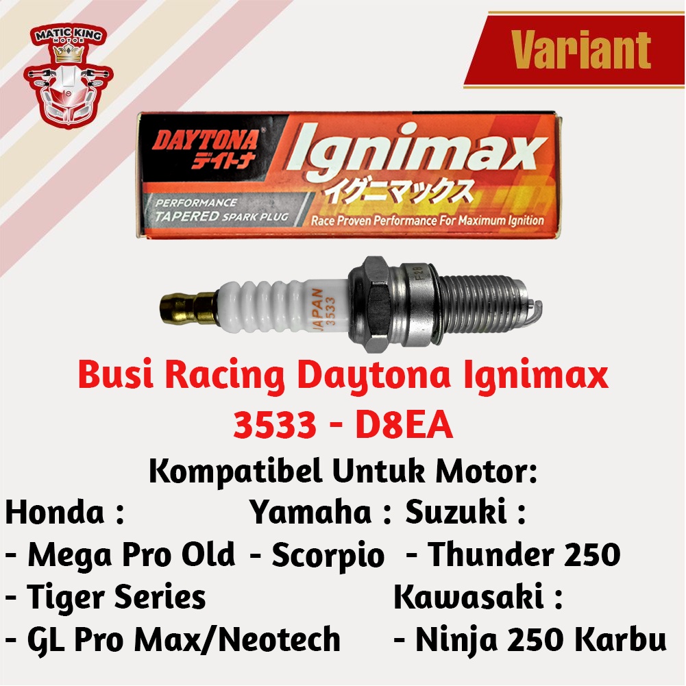 Busi Racing Ninja RR Satria 2 tak RXZ RGR 150 250 DAYTONA IGNIMAX 3562