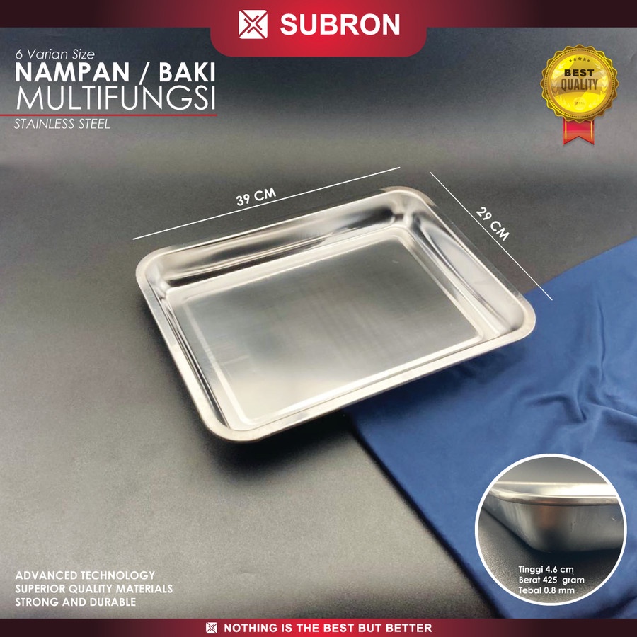 Nampan Stainless 40cm x 30cm