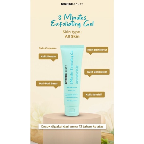 `ღ´ PHINKL `ღ´ Cleora Exfloliating gel peeling wajah beauty peel angkat daki