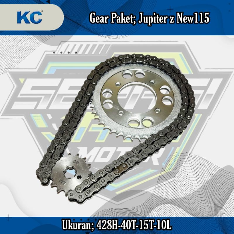 KC GEAR PAKET JUPITER Z NEW115 / JUPITER Burhan (428H-40T-15T-110L)