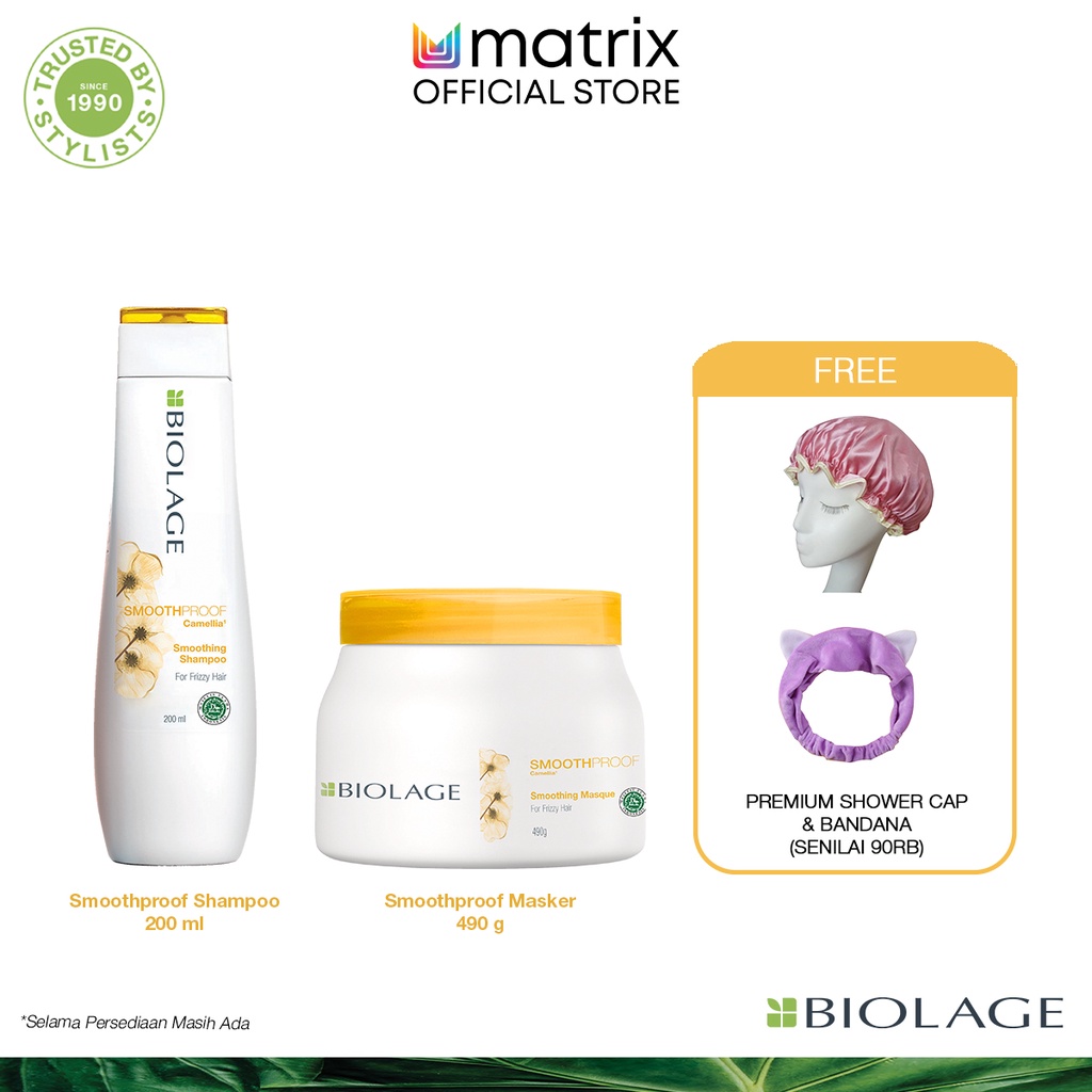 Jual Matrix Biolage AntiFrizz Value Set (Free Premium Shower Cap