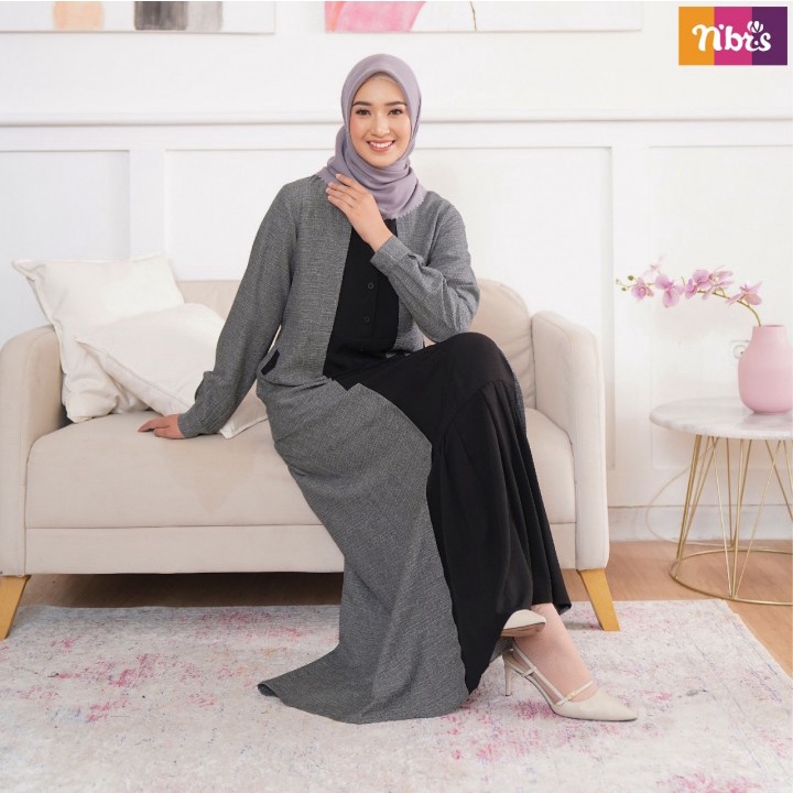 Gamis Nibras NB B98 Terbaru 2023 / Fashion Muslim Dress / Maxy / Gamis Dewasa / Baju